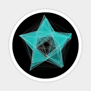 Star Digital Wireframe Magnet